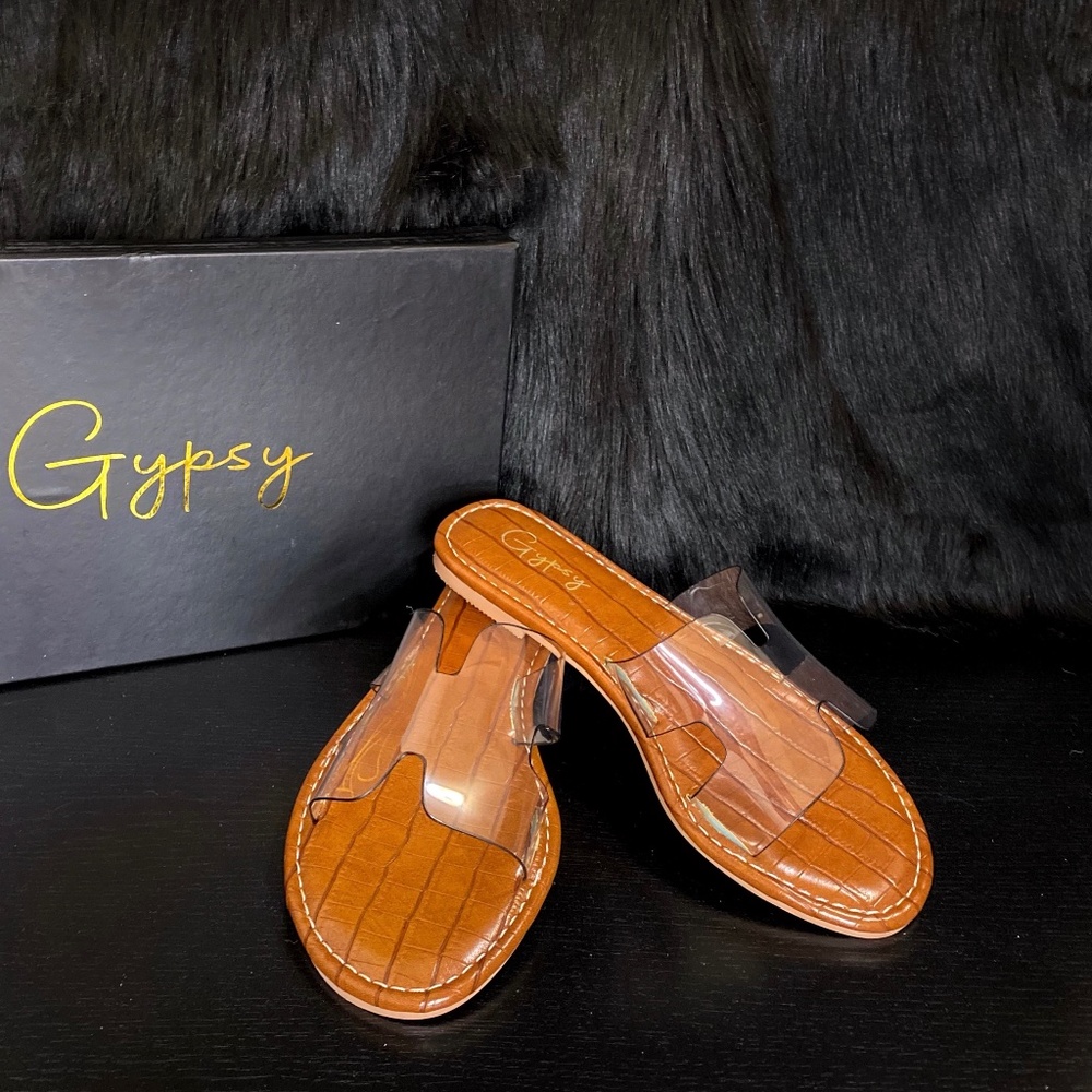 CASUAL CLEAR SLIP ON SANDALS